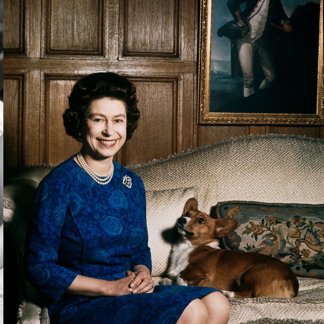 queen elizabeth ii with one of her corgis at sandringham, 1970 photo by fox photoshulton archivegetty images