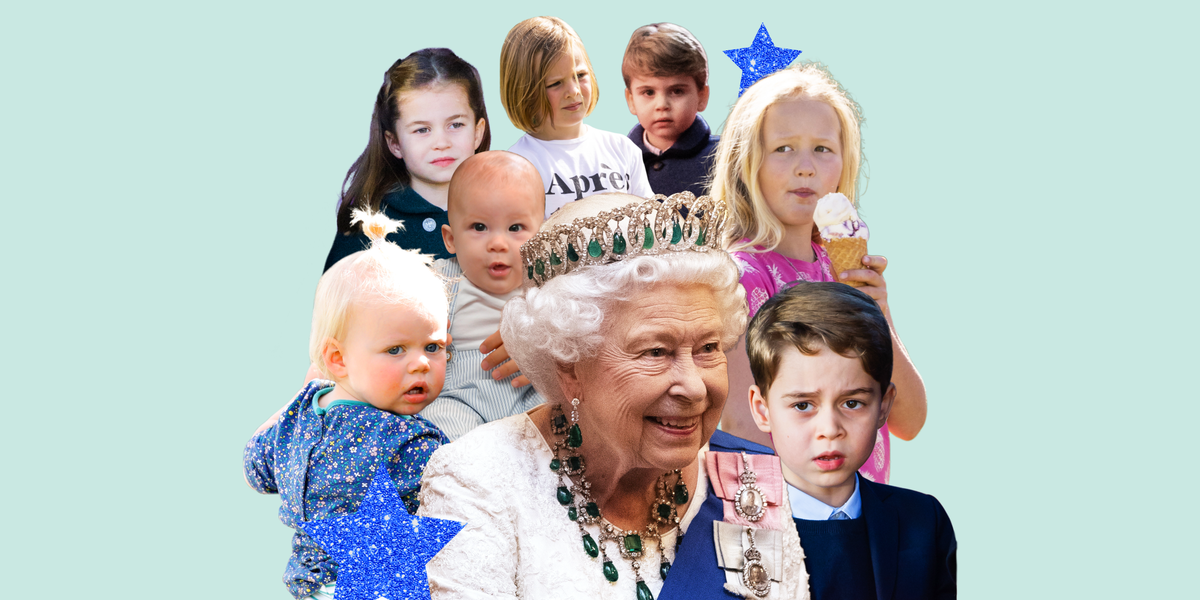 How many great-grandchildren did Queen Elizabeth II have?