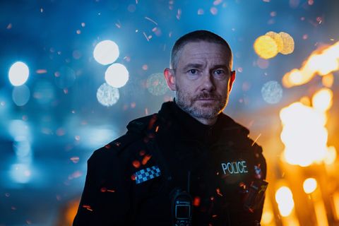 martin freeman, vestido de policía británico, en una imagen promocional de the responder