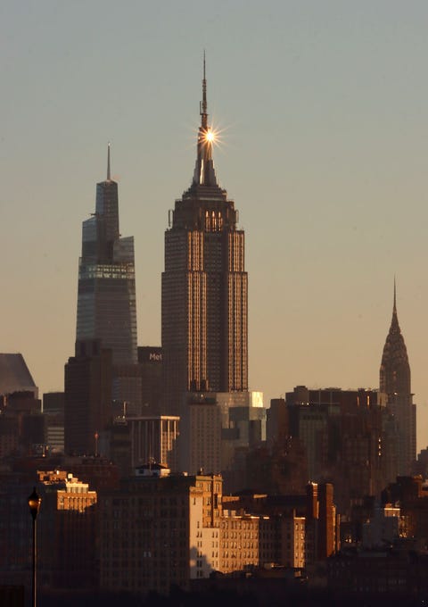 sunrise in new york city