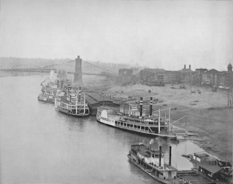 Die Flussfront in Cincinnati