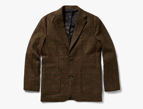 brown sport coat