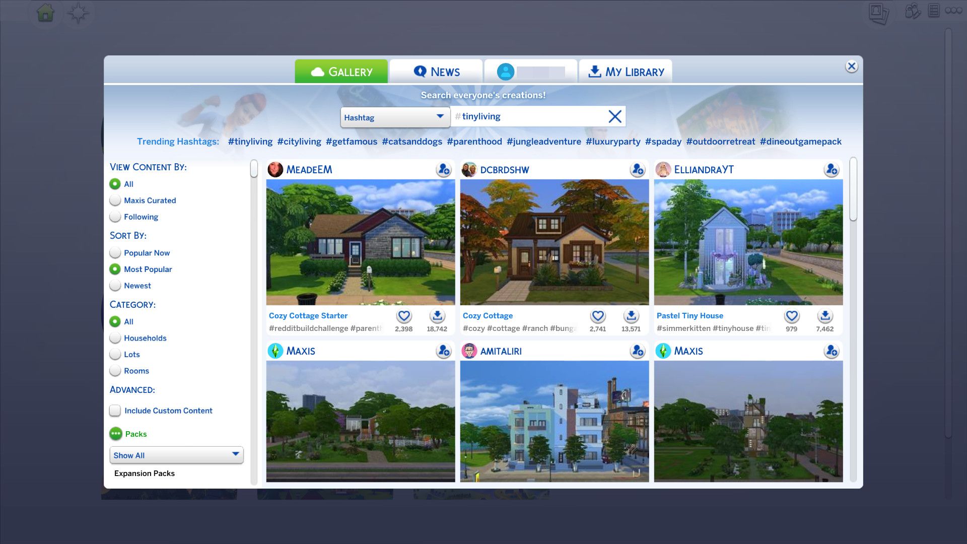 the sims 4 gallery offline