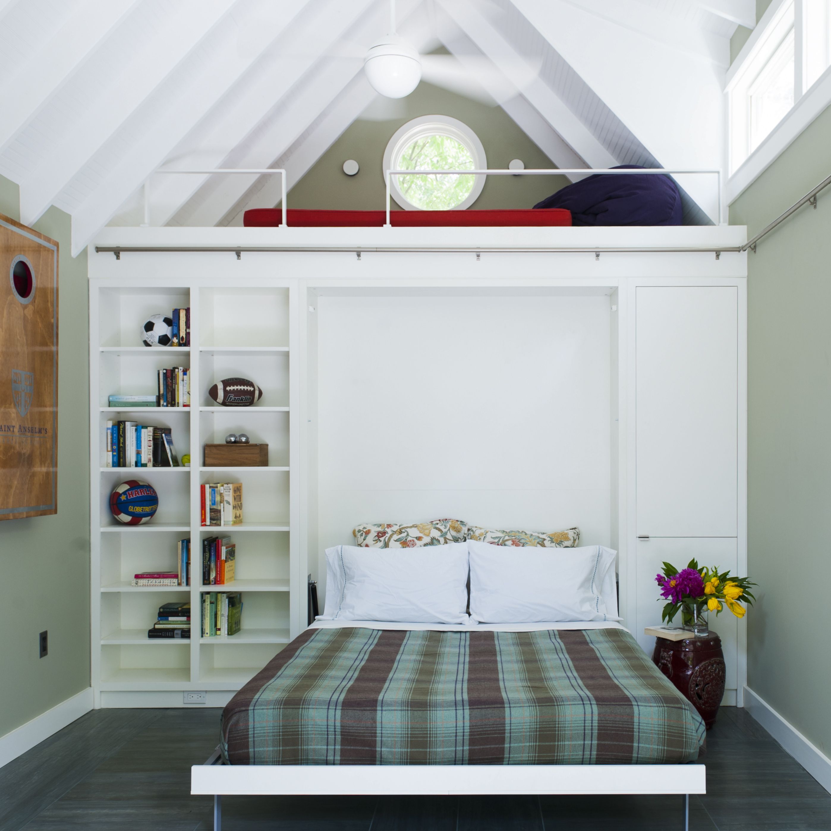 Bedroom with loft