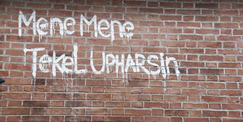 The Society's 'Mene mene tekel upharsin' writing on the wall explained –  what does it all mean?