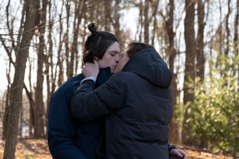 Netflix's The Society season 1 - Jack Mulhern as Grizz and Sean Berdy as Sam jack mulhern as grizz and sean berdy as sam in netflix's the society season 1