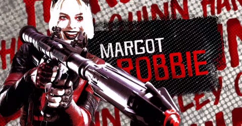 margot robbie in the promotional image of the suicide squad