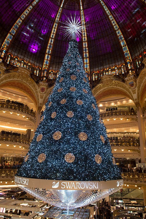 France - Galeries Lafayette Christmas Decorations Inauguration