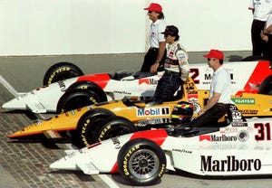 The top three qualifiers for the 1994 Indianapolis