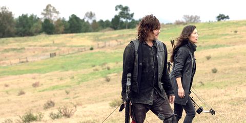 daryl and yumiko, the walking dead s9 episode 15