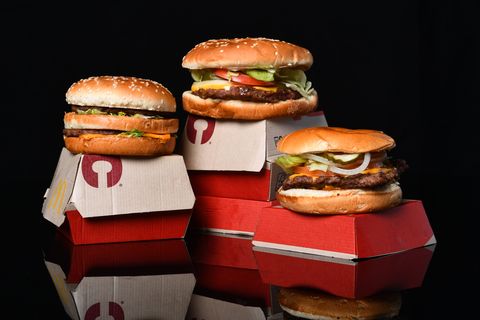 reviewsranking of burgers from mcdonald's, burger king and wendy's