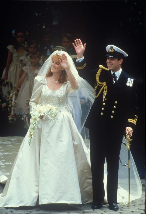 The wedding of Prince Andrew, Duke of York, and Sarah Ferguson at Westminster Abbey, London, UK