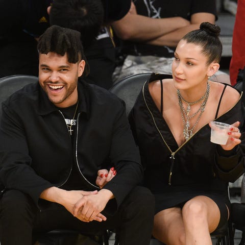 Celebrities At The Los Angeles Lakers Game