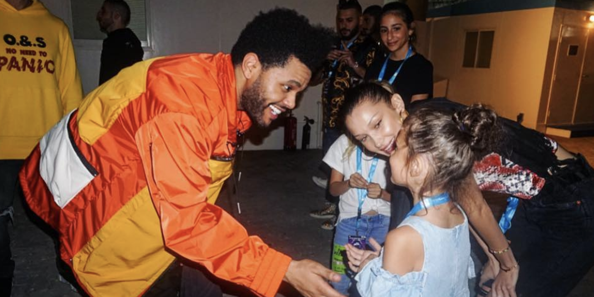 The Weeknd Met Bella Hadids Cousins At His Concert In Abu