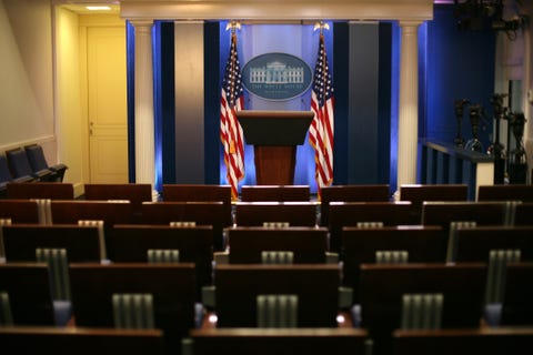 A Mouse Dropped Into the White House Press Room