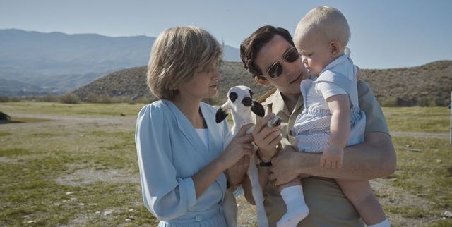 a coroa s4 imagem mostra a princesa diana emma corrin e o príncipe charles josh o'connor local de disparo llano del buho, almeria