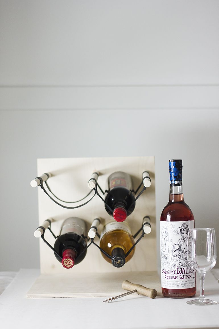 diy countertop wine rack