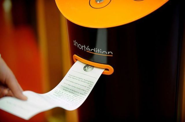 短編小説を無料で読むことのできる自販機がフランスに存在していた