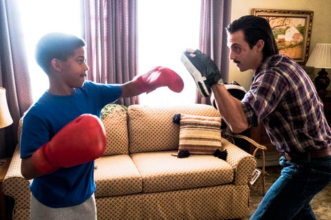 THIS IS US -- 'Kamsahamnida' Episode 306 -- Pictured: (l-r) Lonnie Chavis as Young Randall, Milo Ventimiglia as Jack Pearson