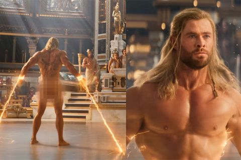 Chris Hemsworth desnudo en Thor Love and Thunder. chris hemsworth desnudo.....