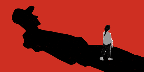 Red, Silhouette, Shadow, Illustration, 