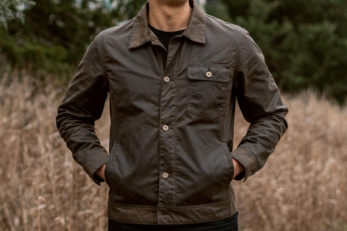 Waxed Canvas Field Jacket | Black