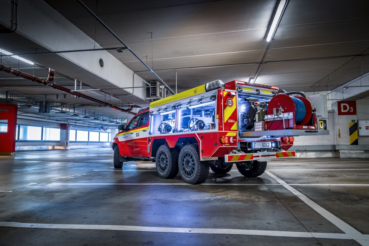 This New Fire Truck Is Designed Just for EV Fires