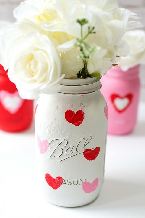 Mason Jars Valentines Day Decorations