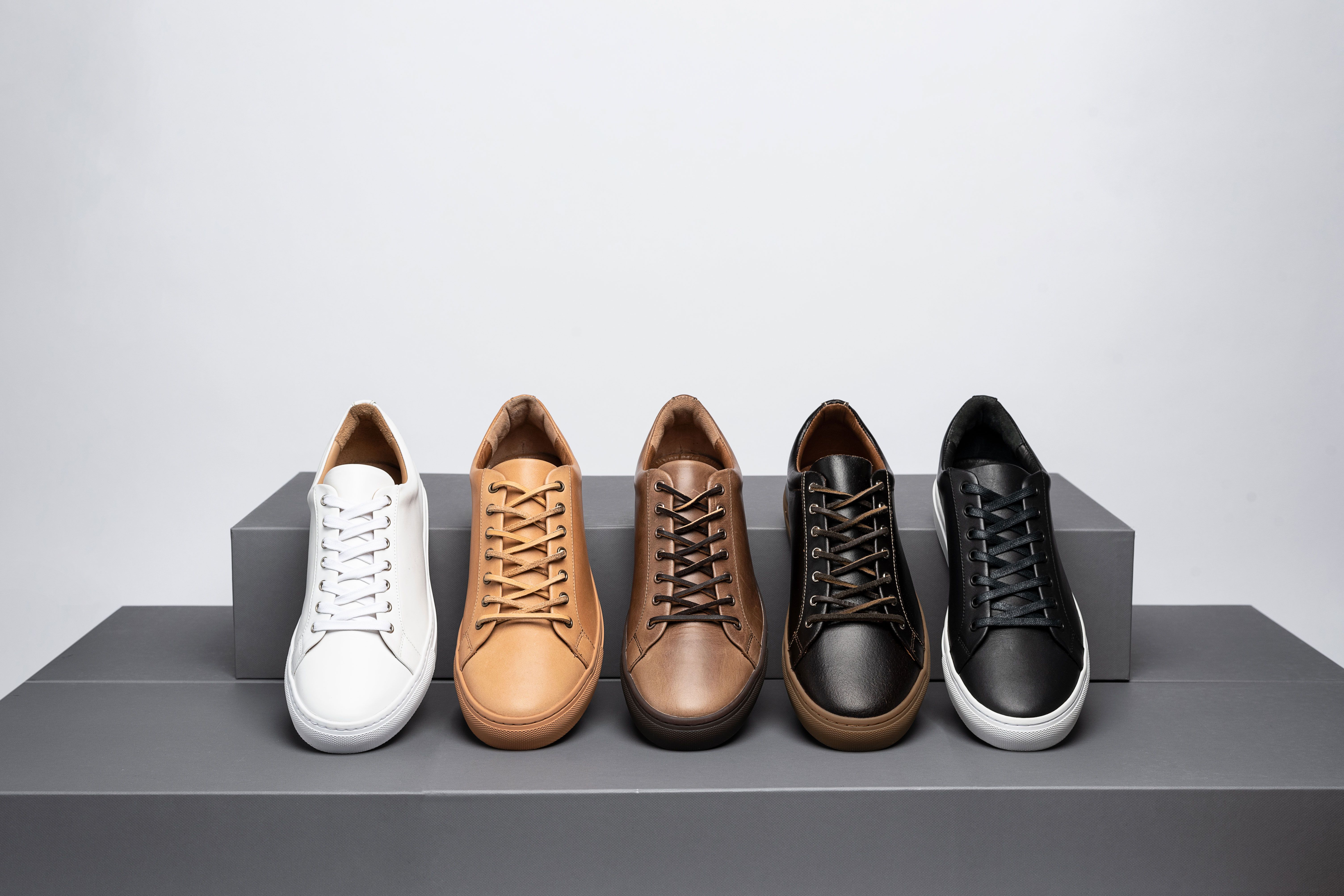 affordable leather sneakers