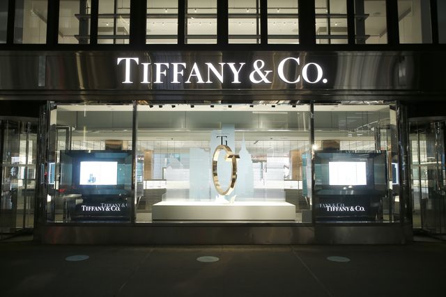 tiffany  co store front is seen in mid town new york