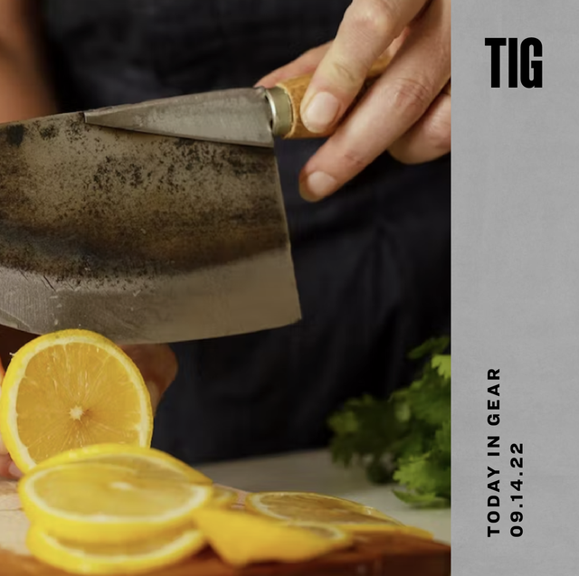 a verve culture thai moon knife cutting a lemon on a cutting board