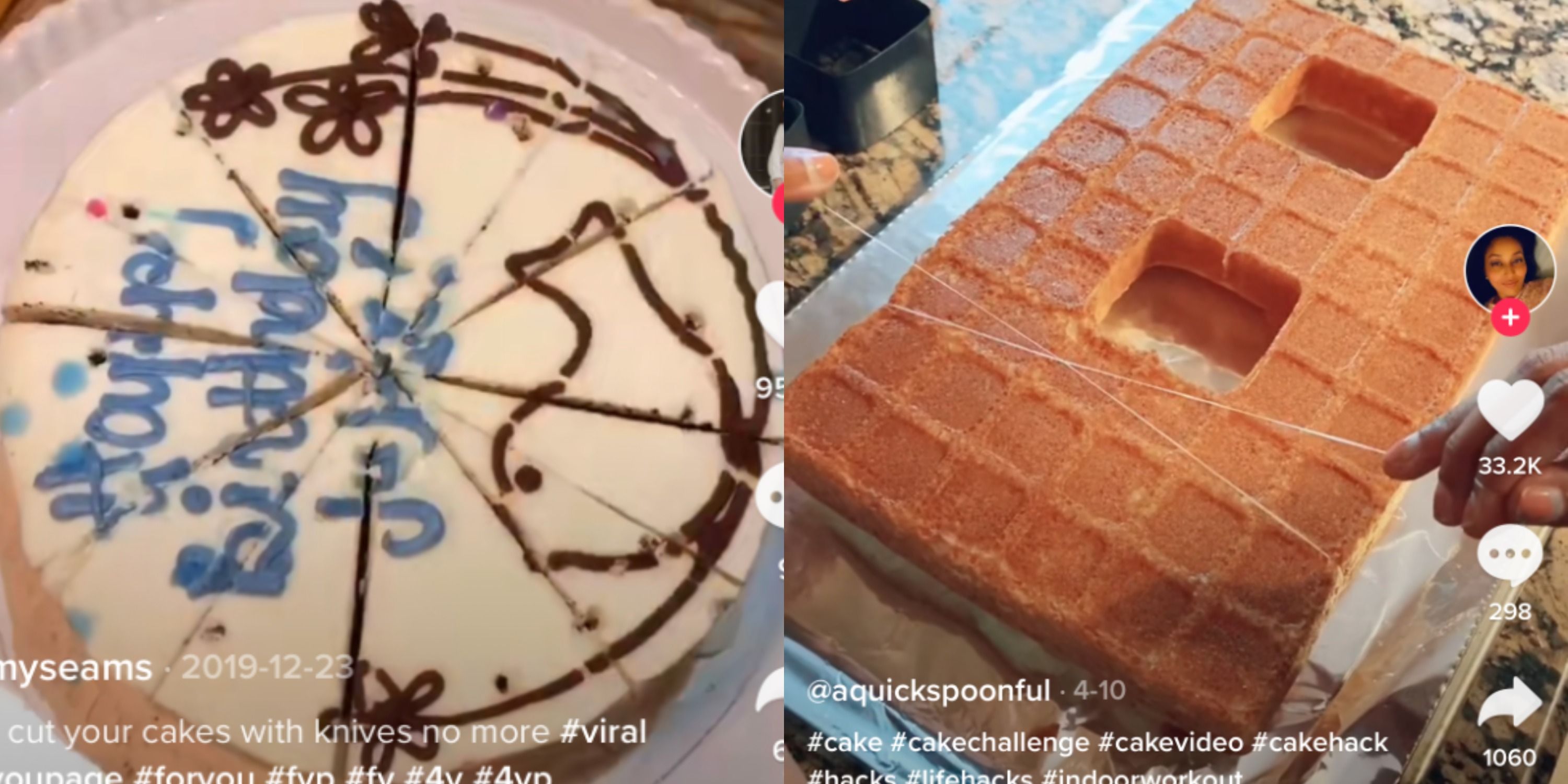 Tiktok Shared A Genius Hack For Cutting Birthday Cake