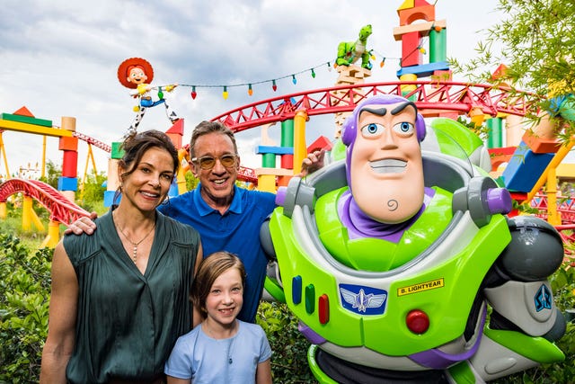 tim allen con la moglie jane e la figlia elisabetta