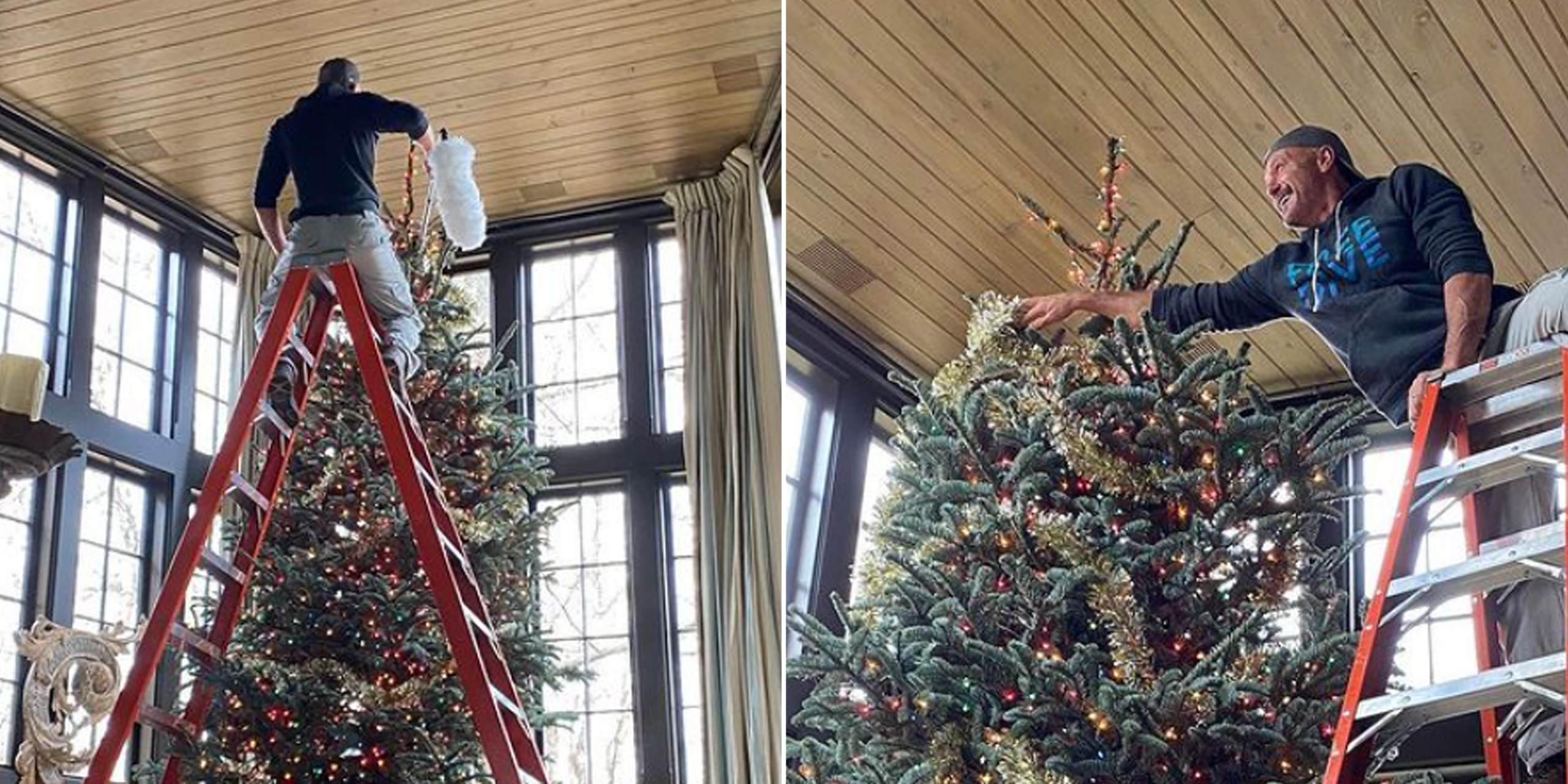 Tim Mcgraw Jokes About His Huge Christmas Tree In Instagram Photos