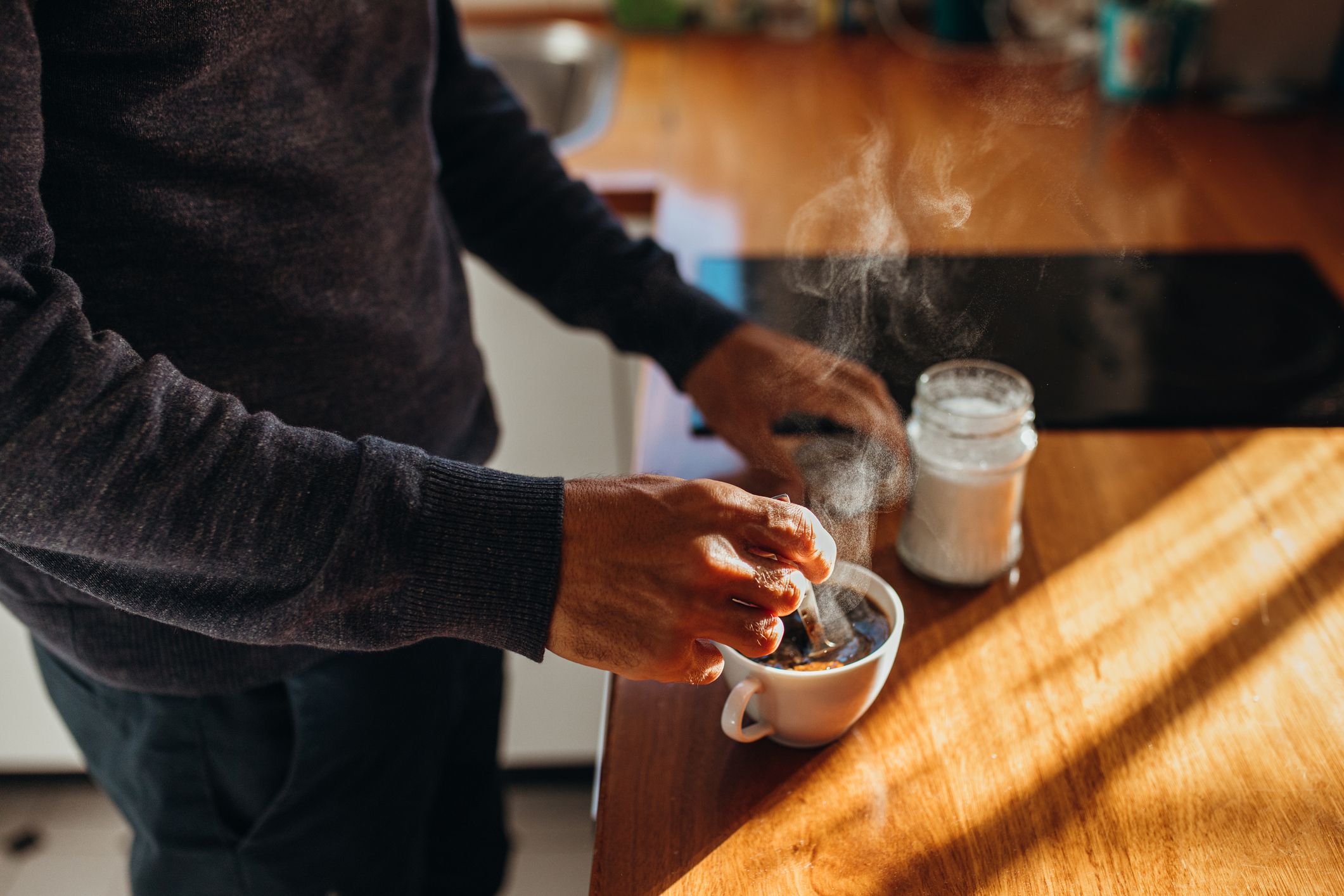 drinking coffee while fasting