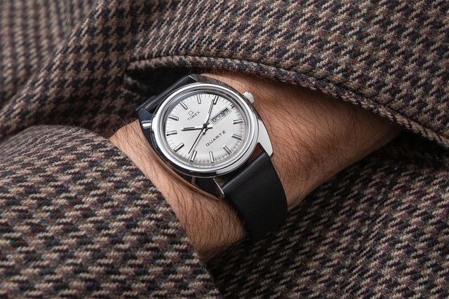 timex watch on a wrist