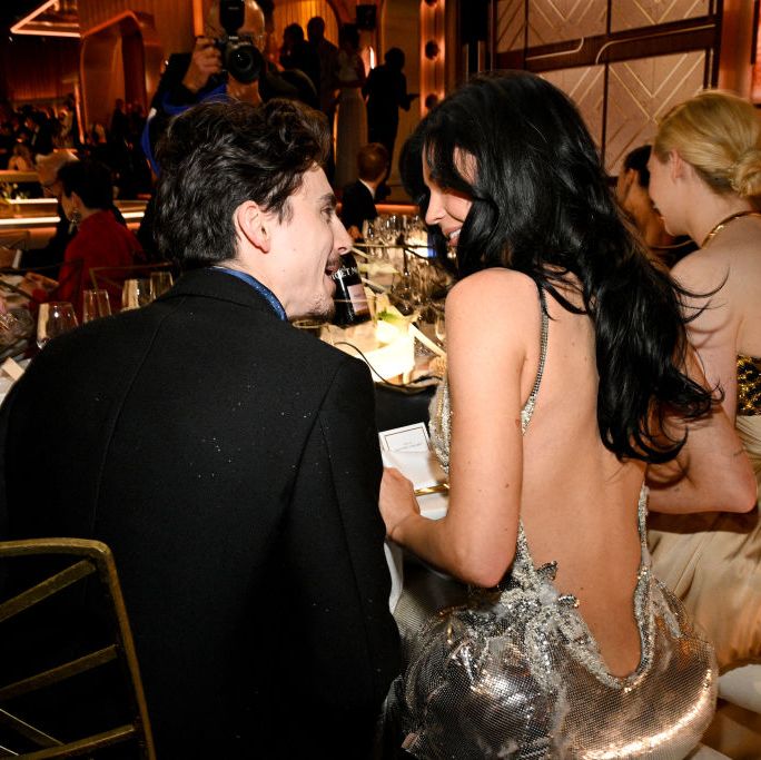 Timothée Chalamet and Kylie Jenner Were Caught Secretly Kissing at the Golden Globes