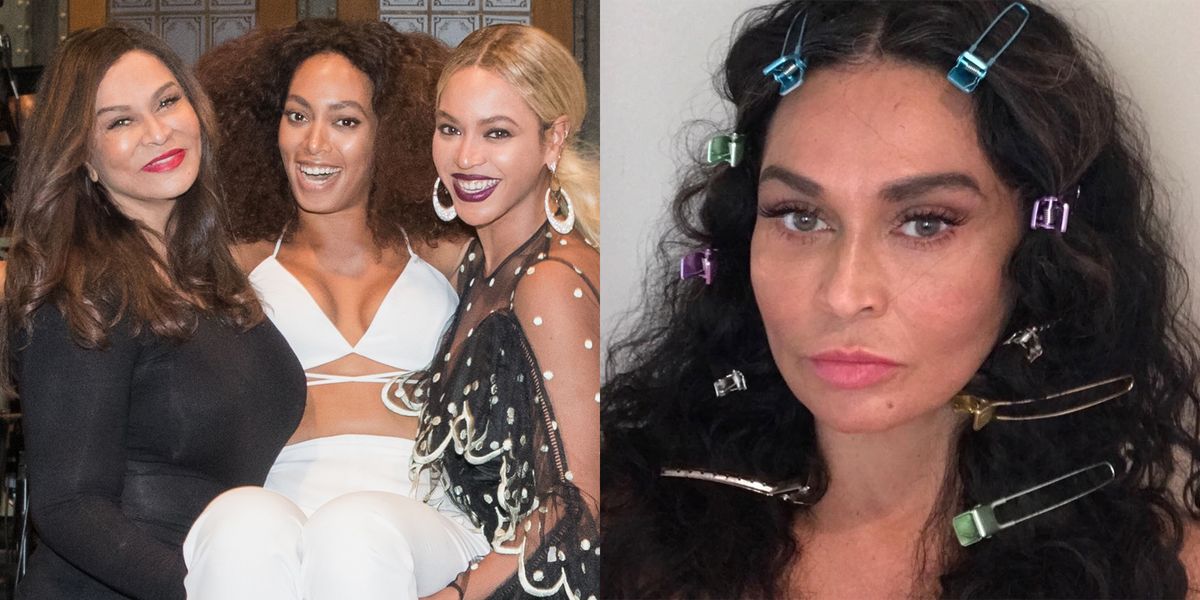 Tina Knowles Recreates Beyoncé's "Formation" Look and Solange's Album Cover