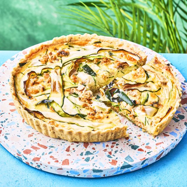 cheap meal recipes tinned salmon and courgette quiche
