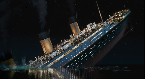 fotograma de la película 'titanic'
