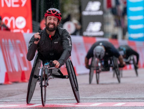 brent lakatos can wins the men’s elite wheelchair race on the mall the historic elite only virgin money london marathon taking place on a closed loop circuit around st james's park in central london on sunday 4 october 2020photo thomas lovelock for virgin money london marathonfor further information medialondonmarathoneventscouk