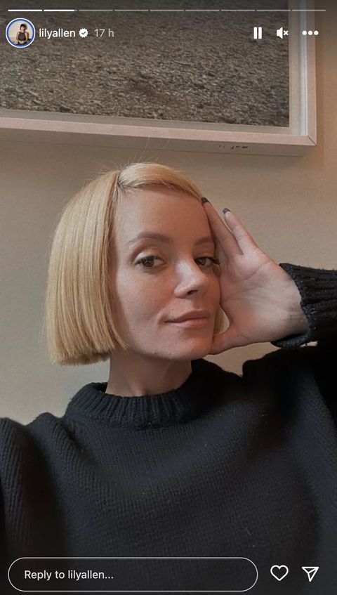 Lily Allen debuts new blonde hair makeover