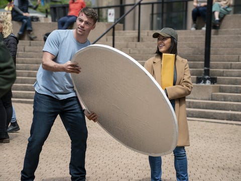 Gabriel Basso and Luciene Buchanan in The Night Agent