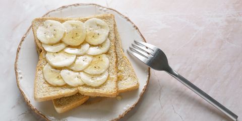 toasted breads and banana honey