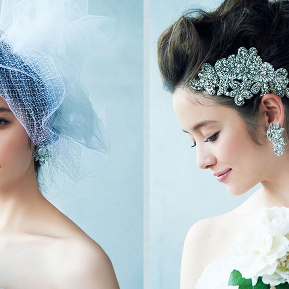 おすすめヘッドドレスで魅せる花嫁のトレンドヘアスタイル集