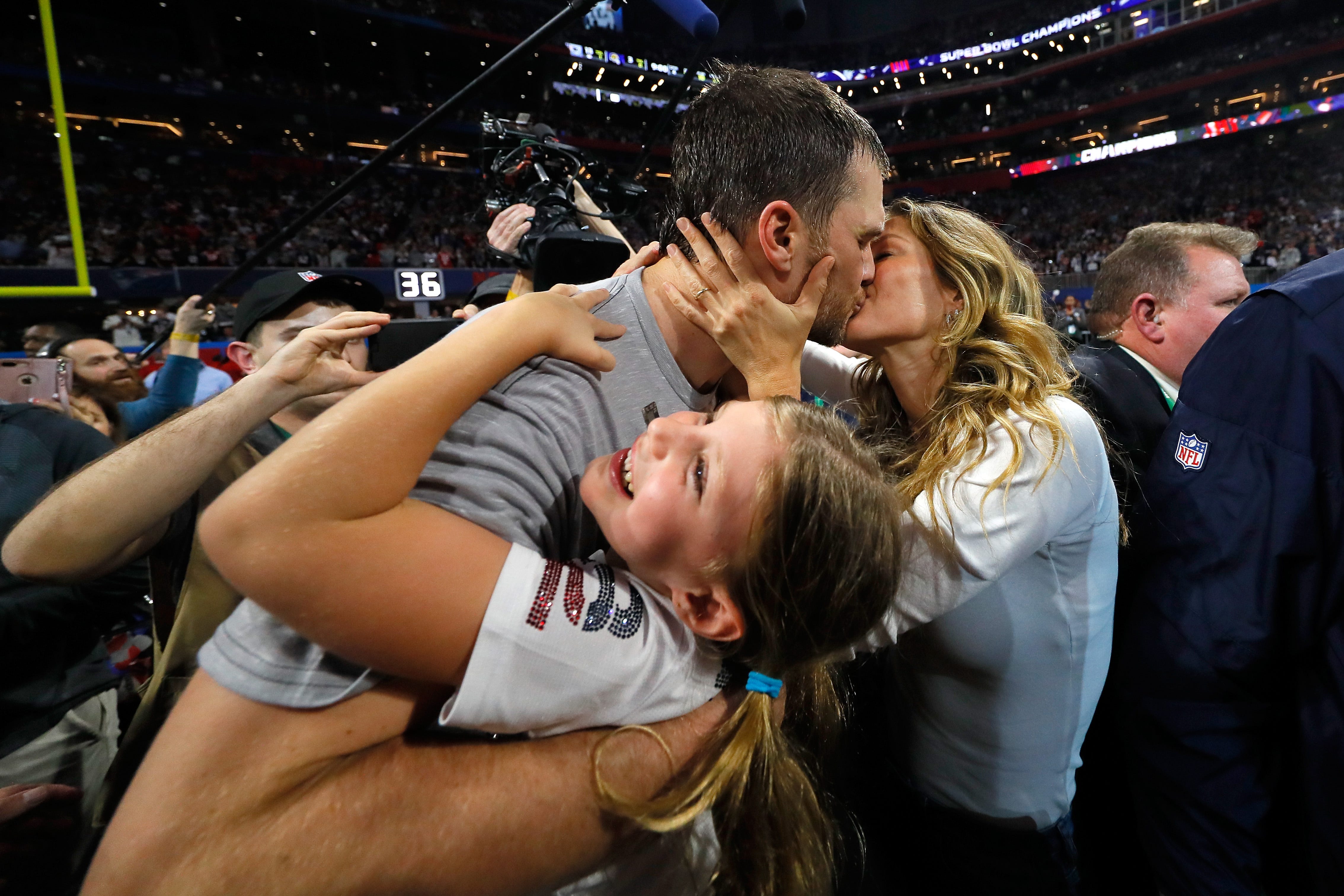 All the Times Gisele Bündchen Congratulated Tom Brady for Winning the Super Bowl