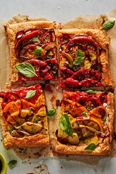 tomato and brie tart