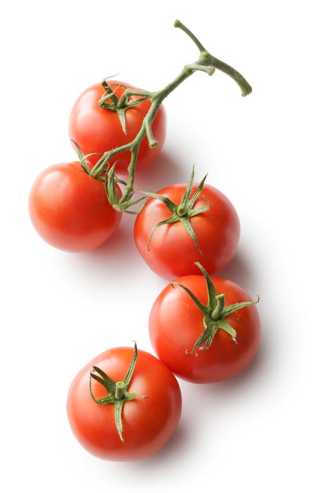 Vegetables: Tomato Isolated on White Background Vegetables: Tomato Isolated on White Background