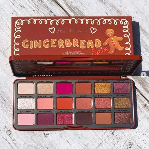 too faced gingerbread spice eyeshadow palette