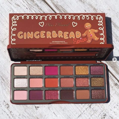 too faced gingerbread spice eyeshadow palette